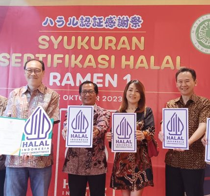 Ramen1 terima sertifikat halal dari MUI